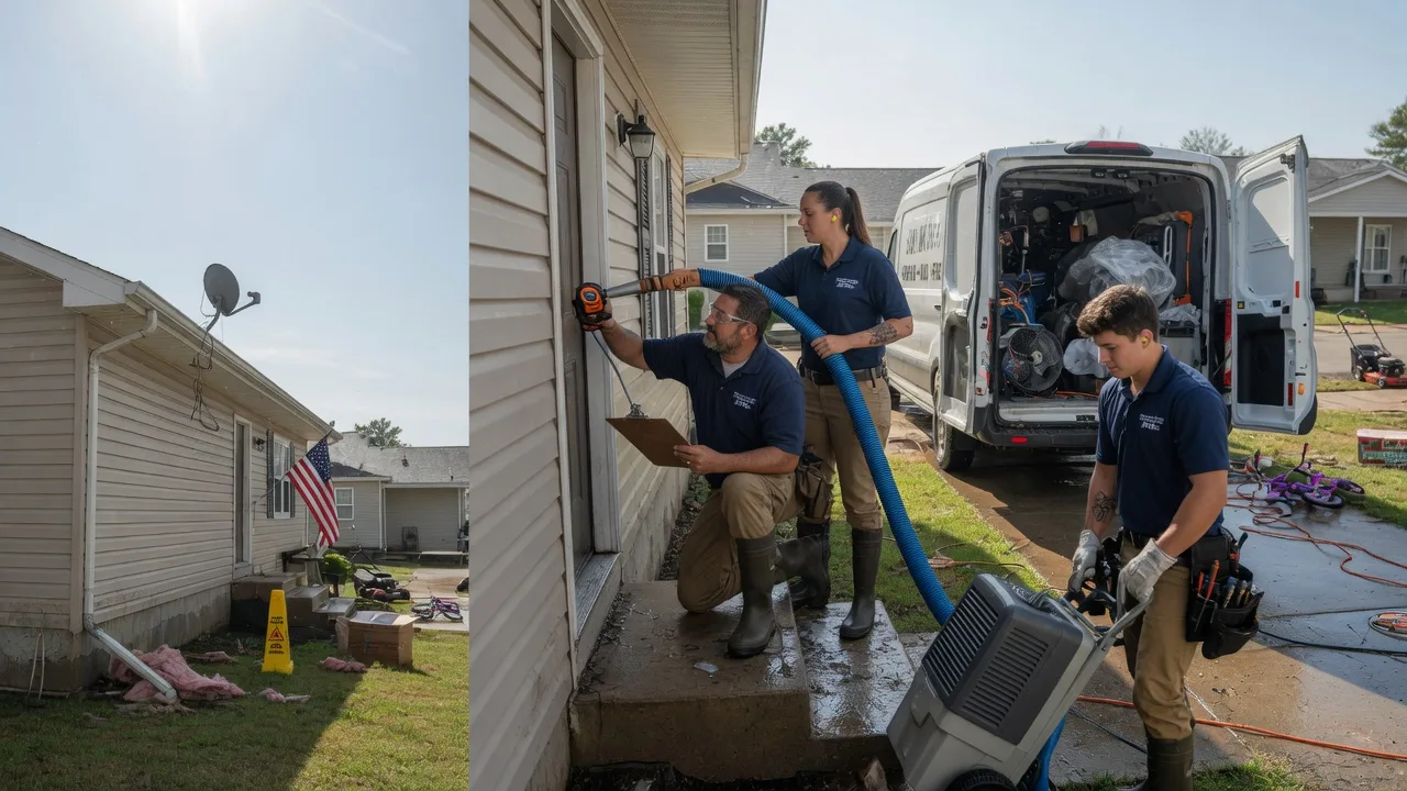 Ceiling Water Damage Restoration in Lublin, WI near me